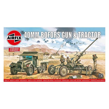 Airfix A02314V 1/76 Vintage Classics Bofors Gun & Tractor